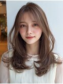 透明感グレージュ 髪質改善カラー