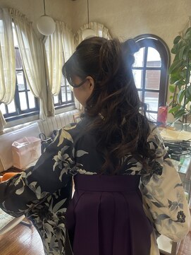 ニトロ(nitoro) 卒業式　着付け＆ハーフアップ