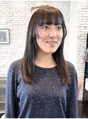 前髪ありロングスタイル