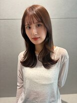 トリッカ 銀座(tricca)&nbsp;くびれミディアム/韓国風レイヤー/シースルーバング/艶感カラー