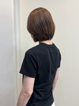 エアージーモ 小倉店(Fate design Air G mo) 40代人気丸みショートボブ