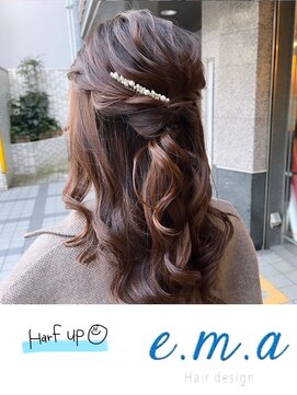 エマヘアデザイン(e.m.a Hair design) ハーフアップ
