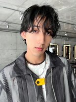 スクリーンギンザメゾン 銀座(SCREEN GINZA MAISON.) ミルクティーブロンド/ダークブルー/デジタルパーマ/銀座