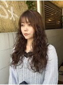 表参道 コテ巻き風パーマ デジタルパーマ レイヤーカット 韓国風