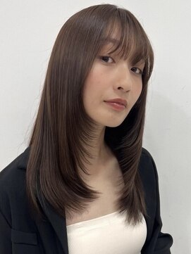 キャラハーフ 池袋東口店(KYARA HALF) レイヤーカット/グレージュ/アッシュベージュ/顔まわり