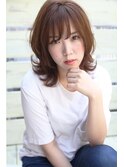 『ナチュラル可愛い』×『外ハネミディ』