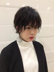 抜け感ショートボブ