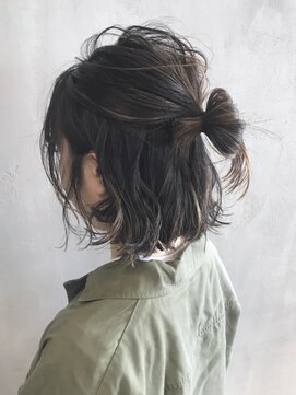 アイティー バイ アルバム 中野店(IT by ALBUM) オリーブカラー透明感カラー黒髪_ba142001