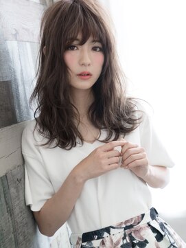 イブアンドコー ひたちなか(Eve&Co.) ミックス質感今っぽルーズ☆ドライ×ウェットオシャ髪セミロング