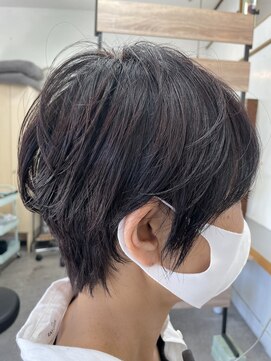 クート(ku-to) 骨格補正耳かけショート×白髪染め&ヘッドスパも人気◎