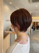 アドラーブル 長岡新保店(adorable)&nbsp;ピンクインナーカラー☆くびれショート♪20代30代40代