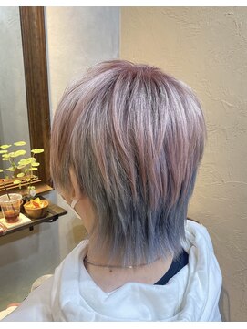 シェルビー 新宿(SHELBe) フェザーパーマ×デザインカラー[新宿/ヘッドスパ/白髪染め]