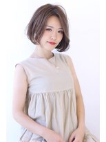 オーロ 緑地公園店(ORO)&nbsp;ローライトアッシュブラウン大人かわいいスリークボブ大人ボブ