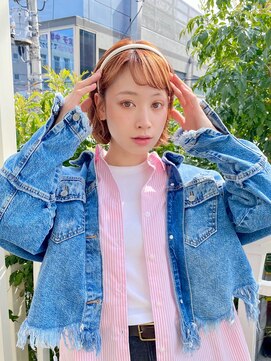 レイラバイアフロート 吉祥寺(Lila by afloat) カチューシャアレンジ/ボブアレンジ/顔まわりカット/オン眉ボブ