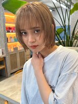 サンク 原宿 表参道(cinq)&nbsp;ダメージレスなブリーチカラーで作るベージュカラー