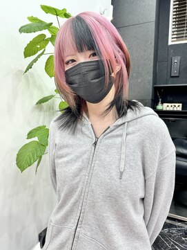 チュダック(ChuDuck) 韓国風《ブラックピンク》ハイトーン/ケアブリーチ/ダブルカラー