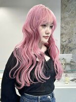 ソル ジングウマエ(SOL JINGUMAE)&nbsp;ダブルカラーピンクベージュピンクブラウンカラーレイヤーカット