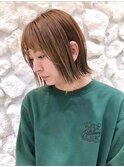 【Moana Lua】#ハイライト#外はねボブ#小顔ヘア#ベージュ
