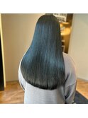 ブルーブラック/学割カラー/髪質改善/マンツーマン