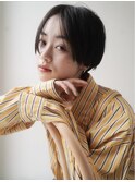 ハンサムショート/顔まわりカット/オージュアカラー