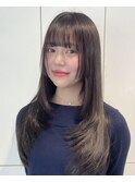 メルティーカラーフェミニンロング似合わせカットレイヤーカット