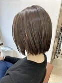 コンパクトボブ/ナチュラルボブ/カーキアッシュ/艶ボブ/伏見