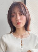 イメチェン/美髪/ウェーブミディアム/外ハネボブ/ワイドバング