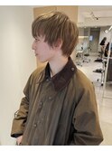 乾かすだけでキマる髪メンズブリーチベージュカラー