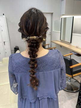 ジーニー 横浜(giinii) 編み下ろしアレンジ/ヘアセット