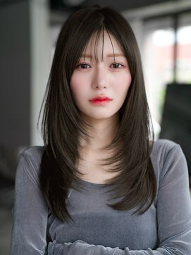 レノラ 本町(LENORA) ☆レイヤーカット毛先ワンカールくせ毛風カール薄めバングデジパ