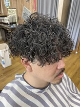アールズ ヘア(R's hair) 欧米人風パーマ 印西 理容室 barber