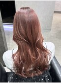ピンクベージュ/レイヤーカット/極・髪質改善