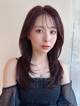 アフロート エル 錦糸町(AFLOAT L) 30代に人気！顔周りの後れ毛がかわいいシャギーレイヤーロング