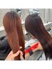tapeカット＋ケア発色カラー＋美髪縮毛矯正