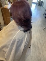 テッグ ヘアデザイン(TEG hair Design)&nbsp;ピンクと黒のブリーリデザイン