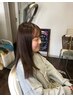 [うねり浮きを解消]    前髪のみ   4400円縮毛矯正  （全員）