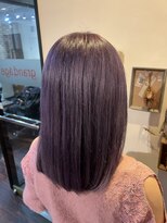 グランアージュ 池袋東口店(grandage)&nbsp;高発色パープル×艶ストレートミディ