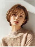 ショート20代30代40代レイヤーカット韓国ボブ顔周り稲毛