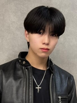 エルマーク 名古屋(L-MARK) マッシュヘア/黒髪/メンズカット/men's/フェザーパーマ