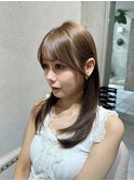 結んでも割れない顔周りカット