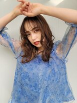 リオラヘアー(Liora hair)&nbsp;オレンジ系カラー/パーマ/ロングレイヤー/天神