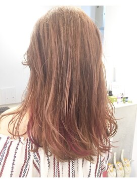 チクロヘアー(Ticro hair) ticro大石　ピンクアッシュ