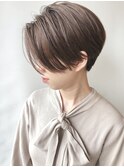 【モリオ原宿】前下がりショートボブ前髪なしハンサムショート