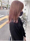 【梅田】ピンクカラーダブルカラーピンクベージュ髪質改善カラー