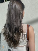 エウペ 渋谷(WEUPE)&nbsp;斜めバング/グレージュカラー/デザインカラー/シルキーベージュ