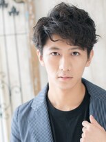 グルーミングサロン バーバー キャッスル 北浦和西口(Grooming salon Barber Castle)&nbsp;ゆるふわ巻き短髪パーマのアンニュイウェットスタイルU北浦和