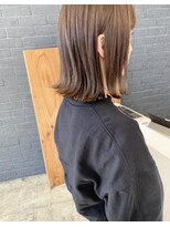 ニド(2do)&nbsp;切りっぱなしボブ&こっくりブラウンカラー