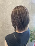 【レイヤーボブ】【ハイライトカラー】