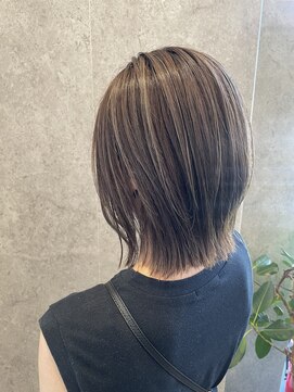 ガーデンエス 府中店(GARDENes) 【レイヤーボブ】【ハイライトカラー】
