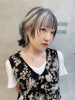 キャロルガーデンズ ボコカ 表参道(Carroll Gardens bococa)&nbsp;デザイン ブリーチ カラー ベージュ シャギーショート